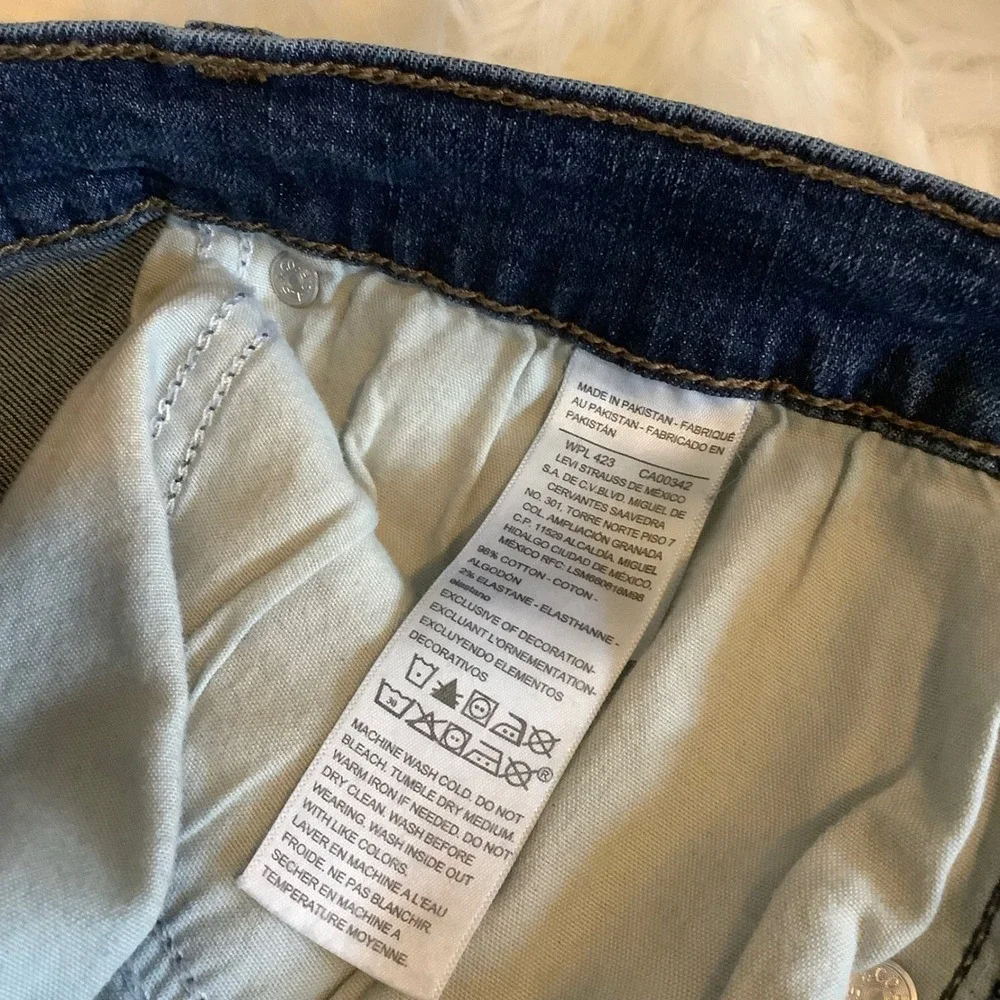 Levi Strauss Signature Gold Mens Slim Fit Jeans Dark Wash Blue 40x30 59691-0007